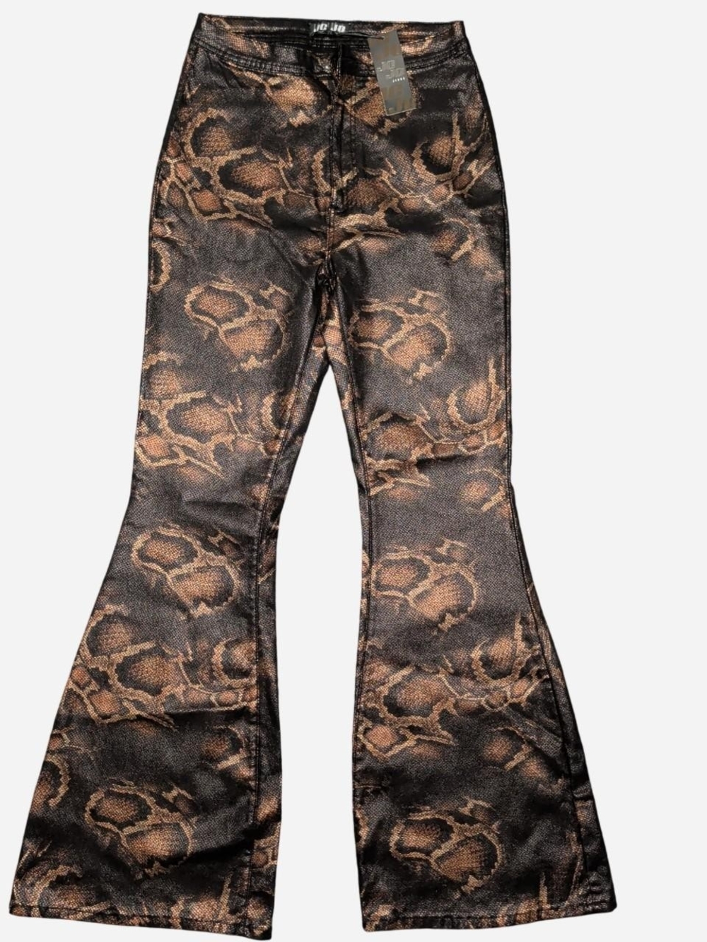 NWT JC&JQ high-waisted bell bottoms Snake-Print